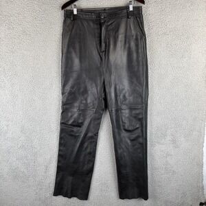 Vintage Wilsons Leather Pelle Studio Pants Mens 34x34 Hipster Biker Motorcycle